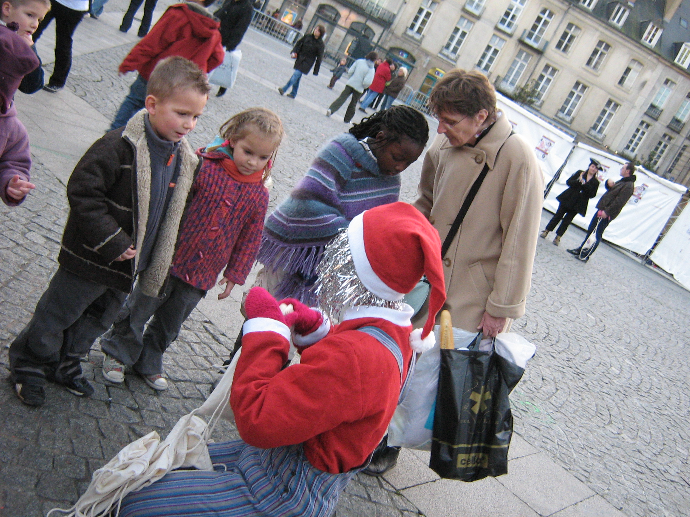 Distribution de cadeaux